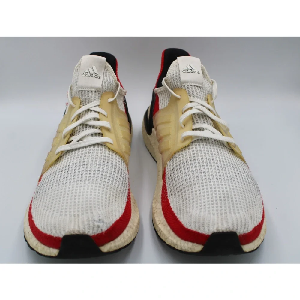 Size 14 - adidas Ultra Boost 19 White Scarlet - EF1341